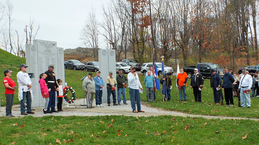 Joseph Freeborn brought all of the Veterans to the front to thank them publicly.